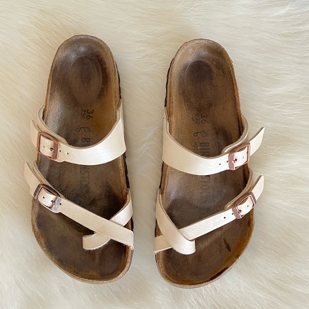 Birkenstock baby pink Mayari adjustable sandals